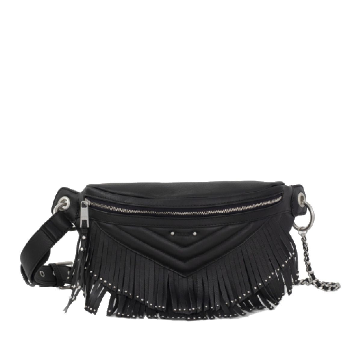 IKKS sac banane cuir 1440 noir